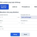 Kalkulator GLBB Interaktif: Memahami Gerak Lurus Berubah Beraturan dengan Mudah